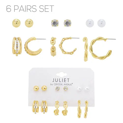 Set of 6 Earrings