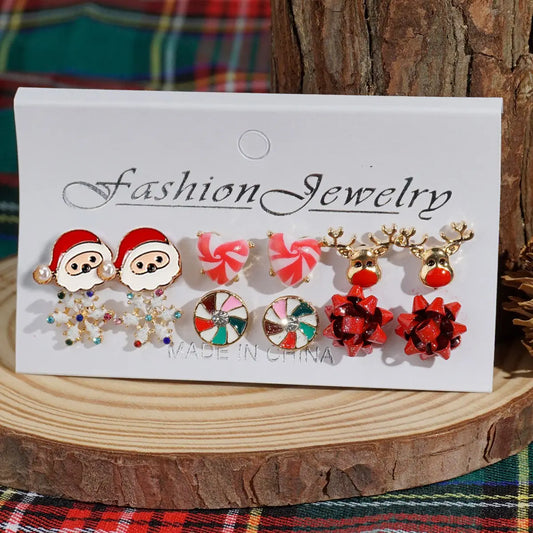 Snowflake Christmas Earrings
