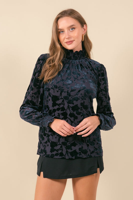 Steff Smocked Neck Top