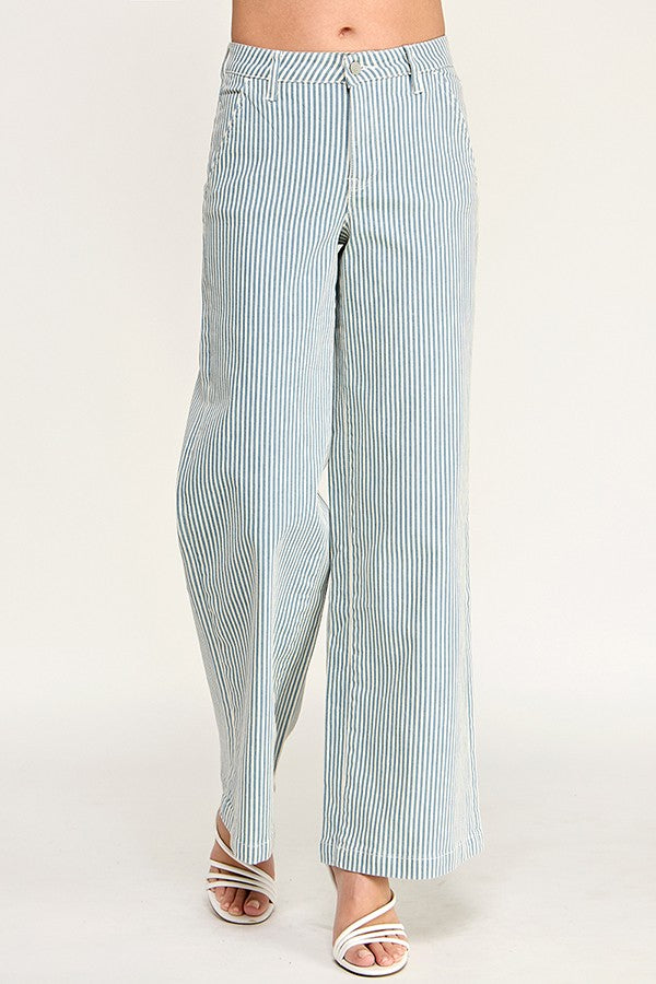Teagan Striped HR Jeans