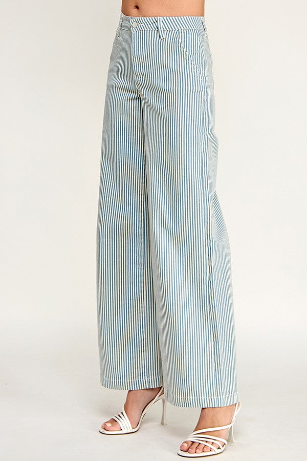 Teagan Striped HR Jeans
