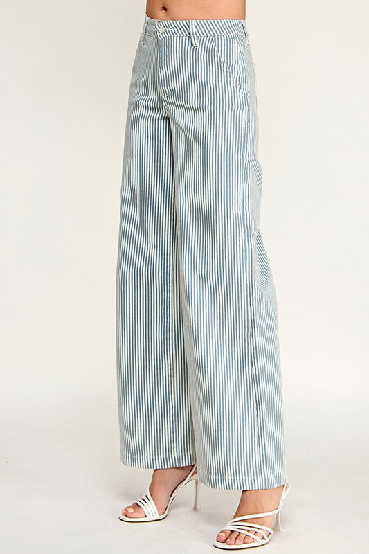 Teagan Striped HR Jeans