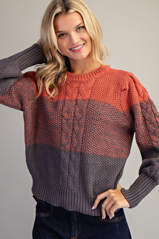 Saydie Terra Cotta Sweater