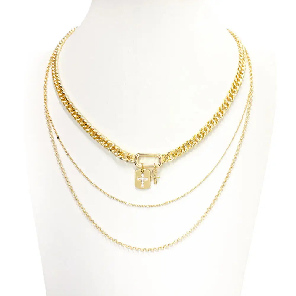 Triple Layered Cross Chain