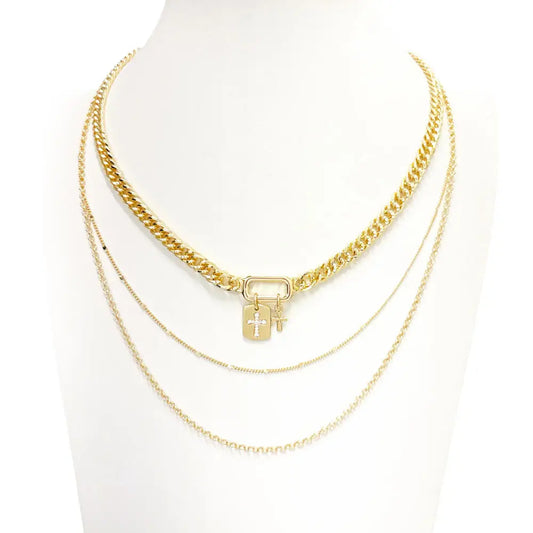 Triple Layered Cross Chain