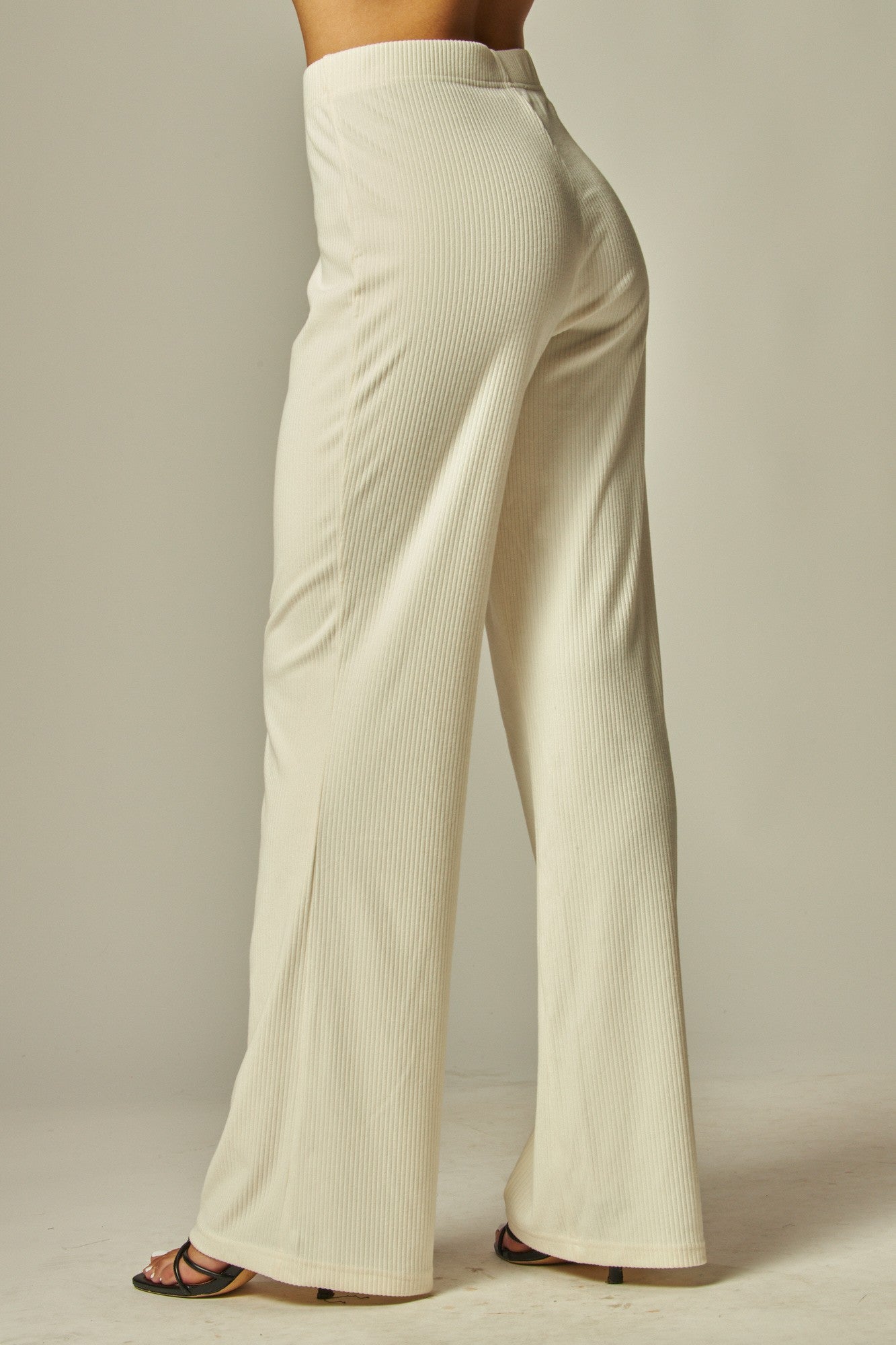 Iris Ribbed Wide Leg Pants