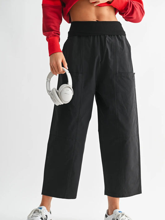 Voyager Wide Leg Cropped Pants