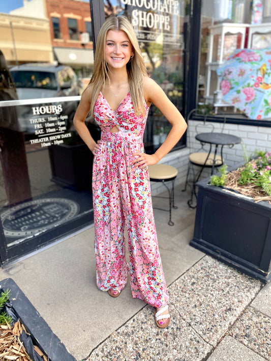 Floral trendy jumpsuit adorable affordable trend setter fashion fashionable fashionista