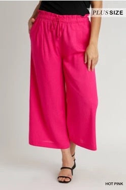 Uma Hot Pink Linen Pant