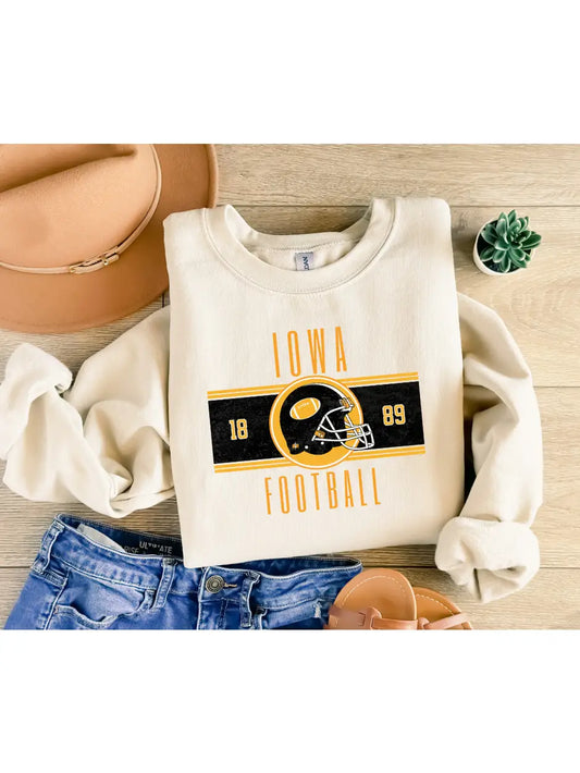 Iowa Hawkeyes football sweatshirt comfortable stylish boutique