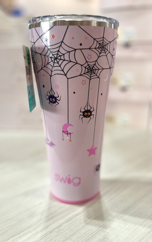 Swig tumbler spiders halloween sweet and spooky 32 oz 