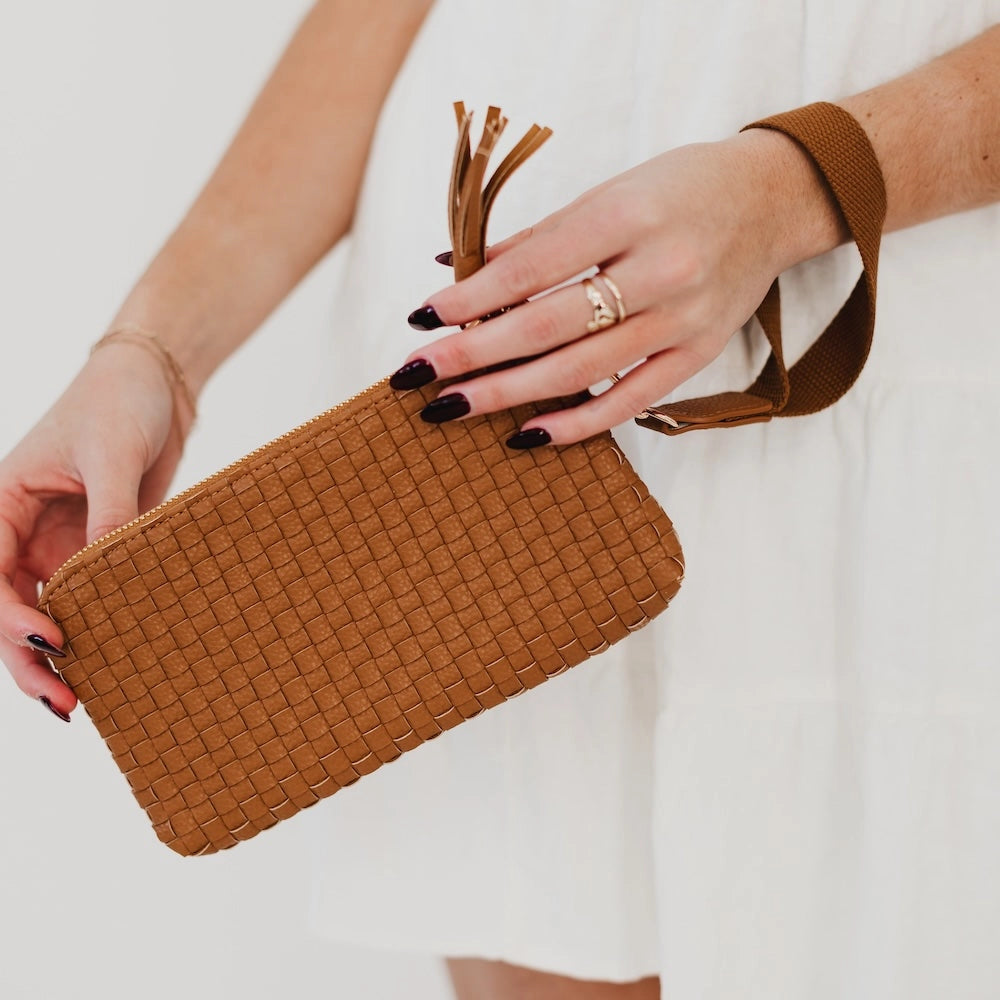 Emma Woven Clutch Wristlets
