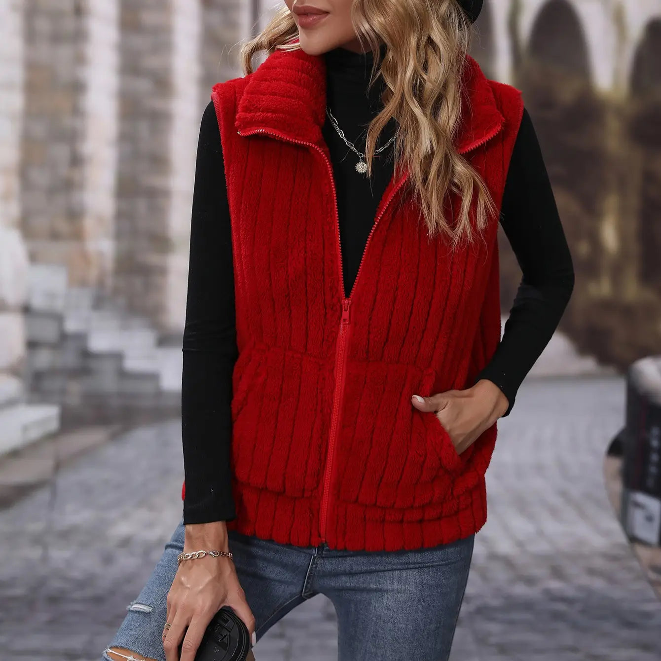 Bennie Faux Fur Vest