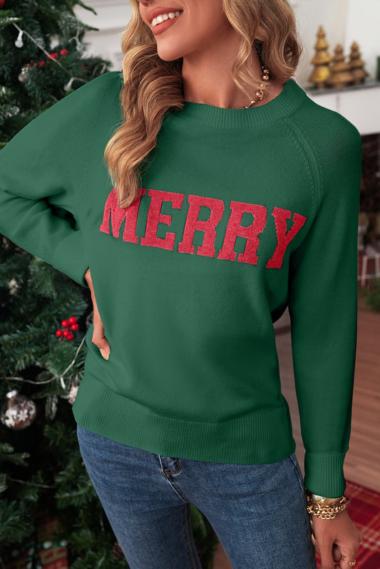 Merry Green Christmas Sweater
