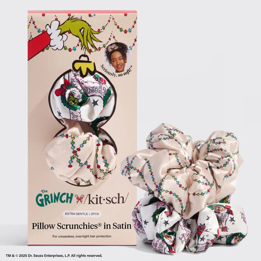 Grinch Satin Pillow Scrunchie