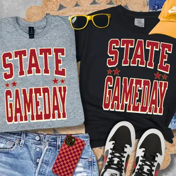 Iowa State Gameday Tee Grey