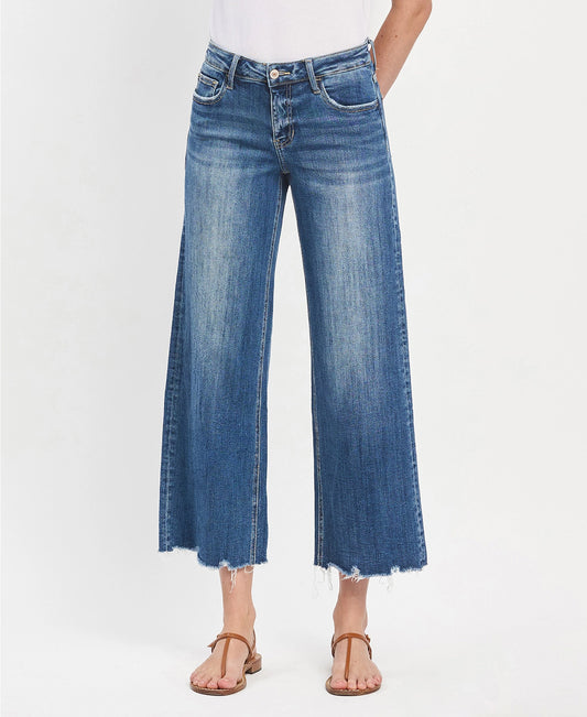 Lovervet Mid Rise Raw Hem Jean