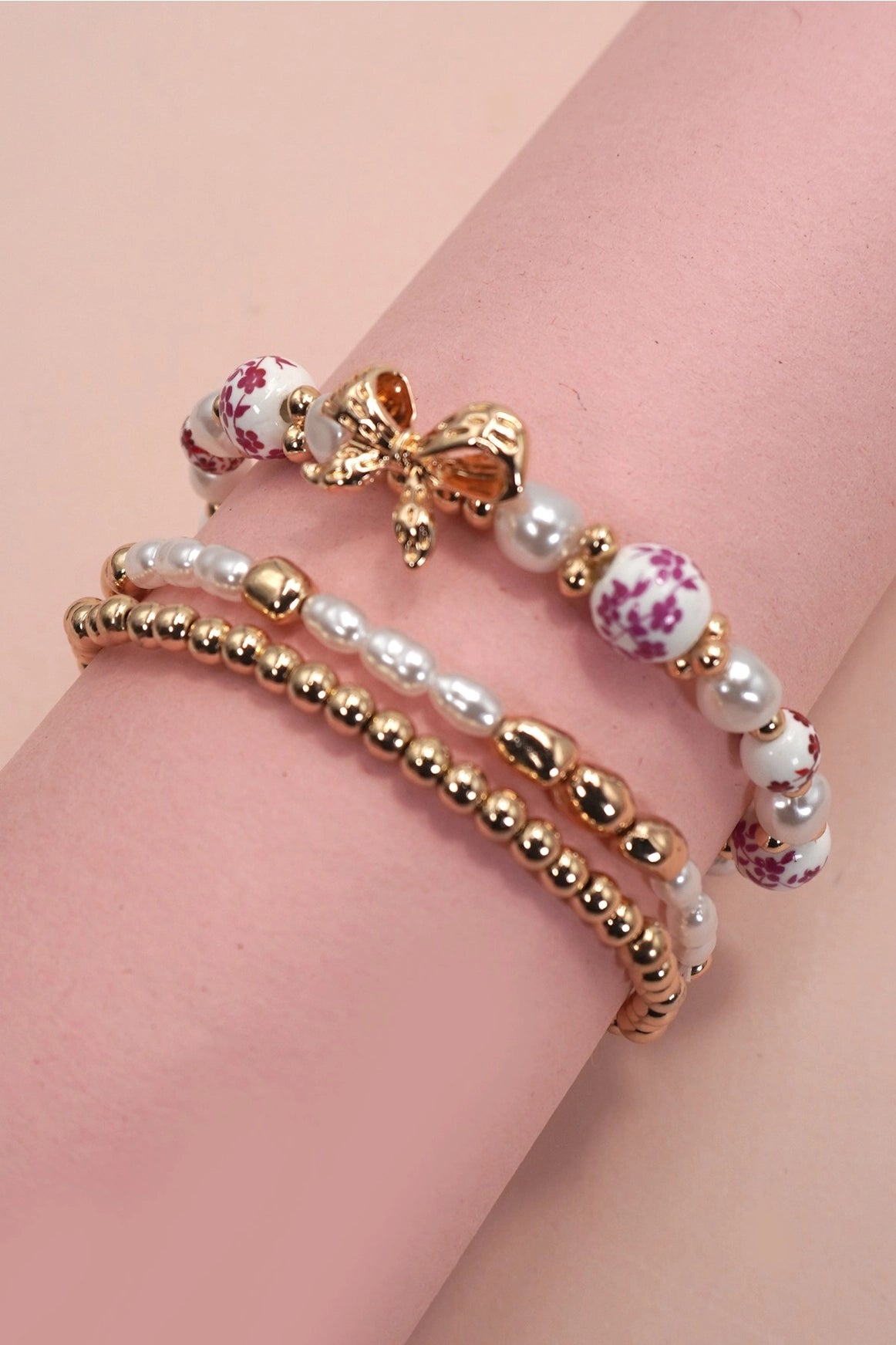 Ceramic Porcelain Bow Bracelet