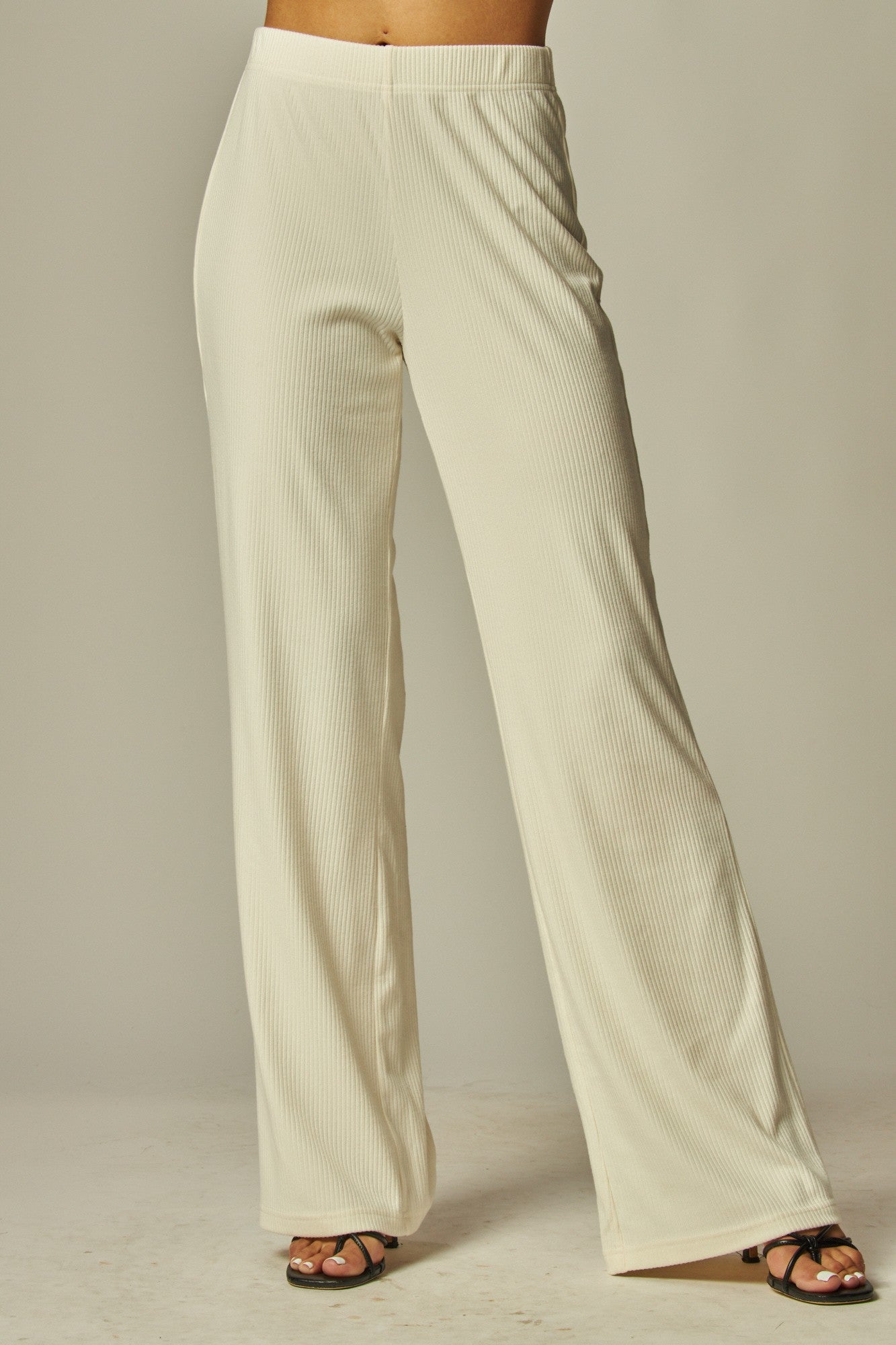 Iris Ribbed Wide Leg Pants